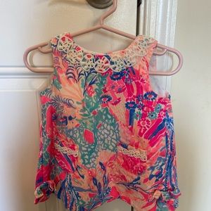 Lilly Pulitzer Floral Cotton Dress 6-12 months